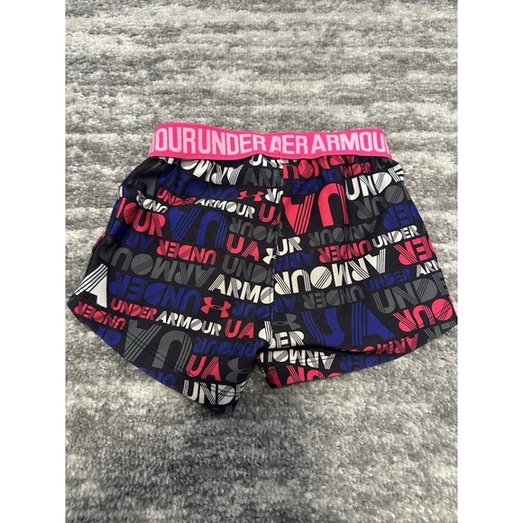 Toddler Girl Under Armour Script Logo Shorts Size 2T - Picture 3 of 7